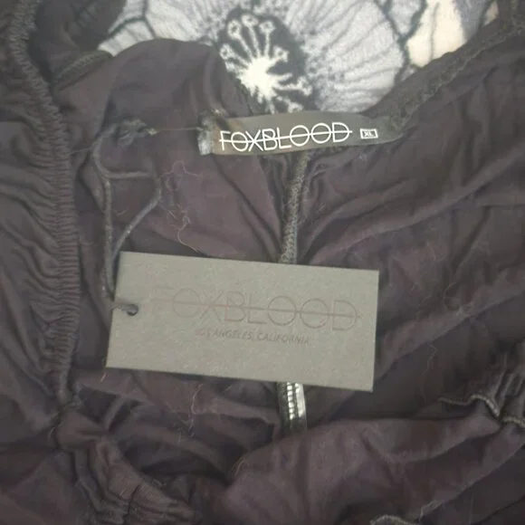 Foxblood ruched fitted dress goth - Picture 2 of 4